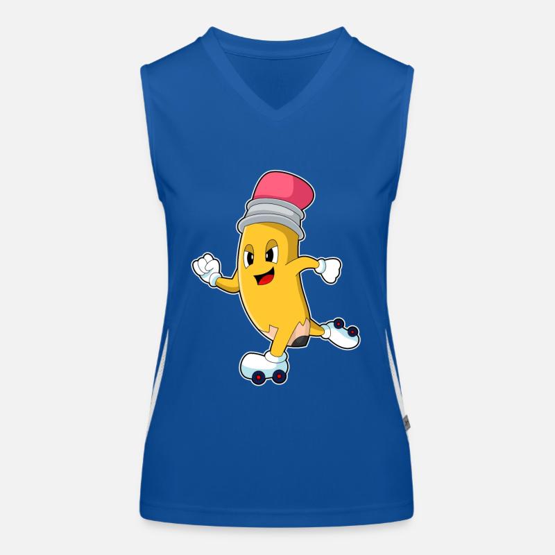 Pencil Roller Skates Inline Skating Débardeur respirant contrasté Femme