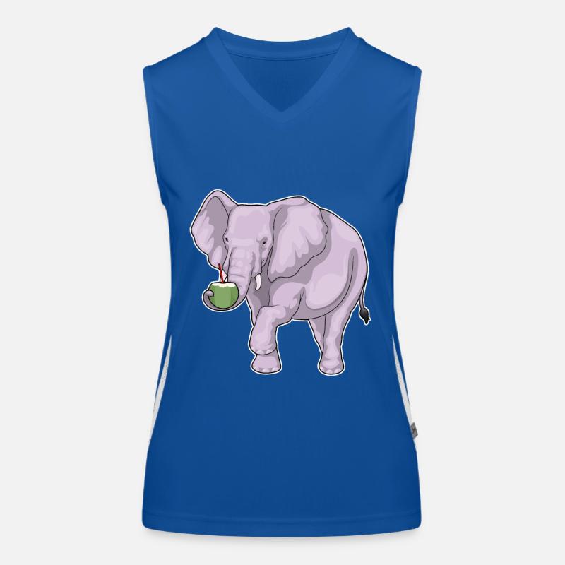 Elephant Coconut Women's Functional Contrast Tank Top