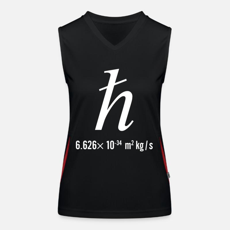Reduced Planck's Constant Quantum Mechanics Physic Women's Functional Contrast Tank Top
