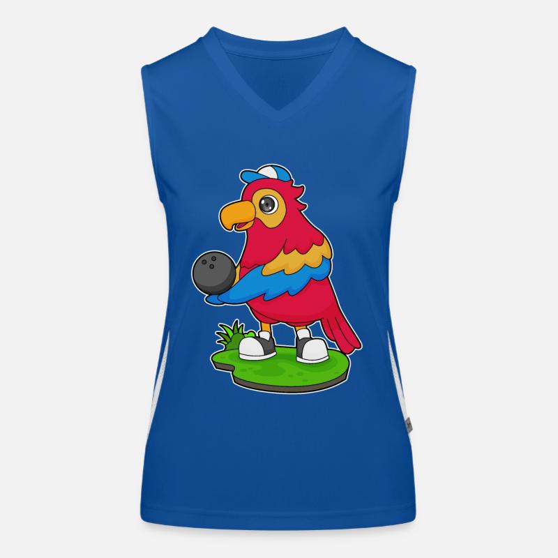 Boule de bowling de perroquet Débardeur respirant contrasté Femme