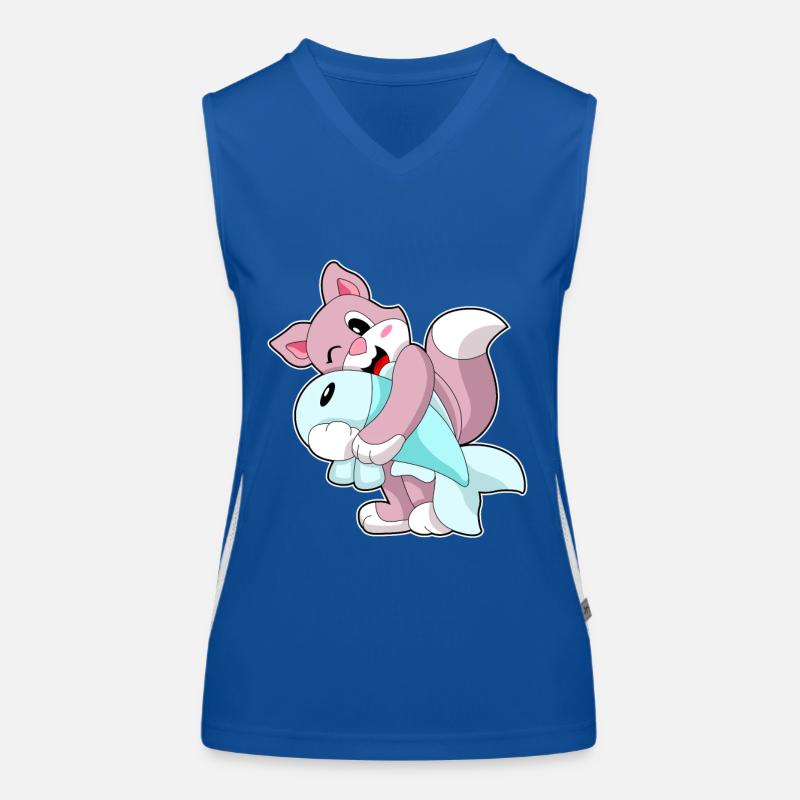 Poisson-chat Débardeur respirant contrasté Femme