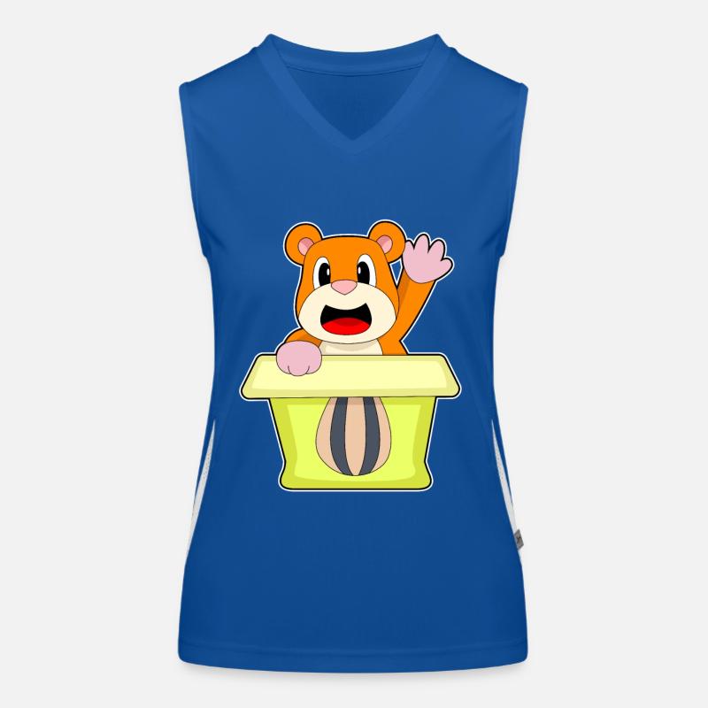 Hamster Samen Kiste Funktionelles Kontrast-Tank Top für Frauen