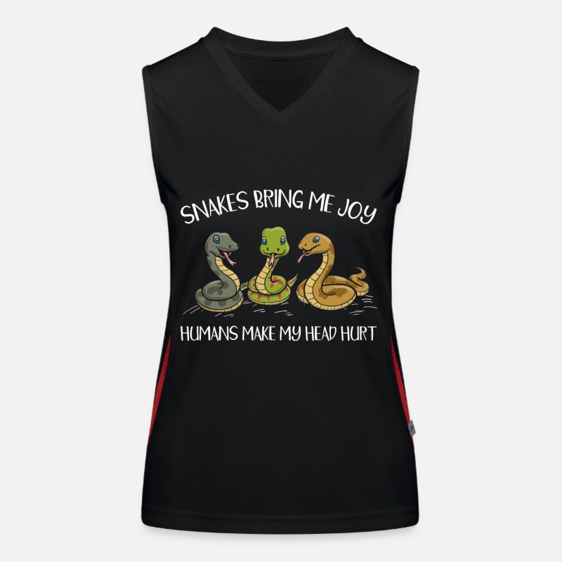 Bring me joy headaches Women's Functional Contrast Tank Top