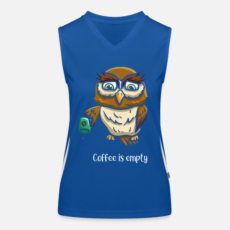 empty coffee ornithology Women's Functional Contrast Tank Top