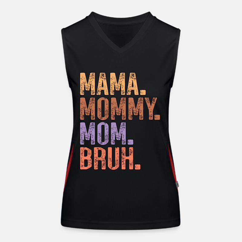 Mama Mama Mama Mama Bruh Muttertag Funktionelles Kontrast-Tank Top für Frauen