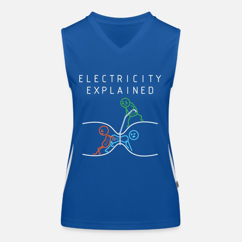 Schéma électrique électricité Débardeur respirant contrasté Femme