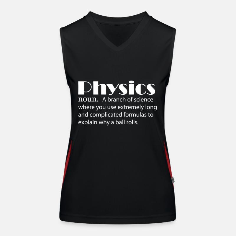 Physik Definition Physiker Funktionelles Kontrast-Tank Top für Frauen