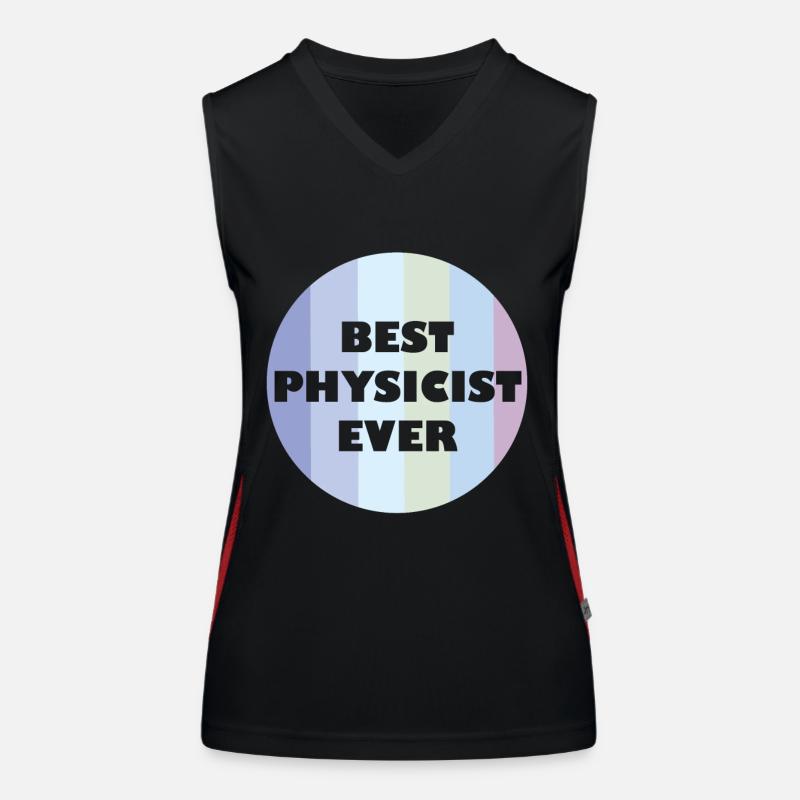 Retro Physics Lover Educational Funktionelles Kontrast-Tank Top für Frauen