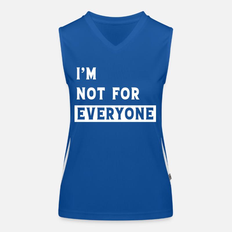 Ich bin nicht jedermanns Sache Funktionelles Kontrast-Tank Top für Frauen