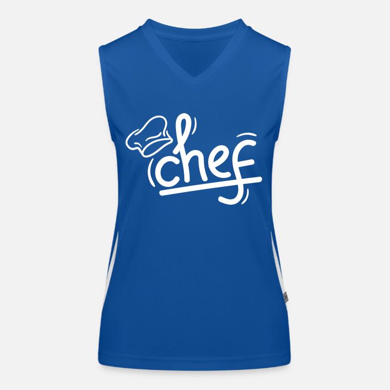 Chef cuisinier 2 Débardeur respirant contrasté Femme