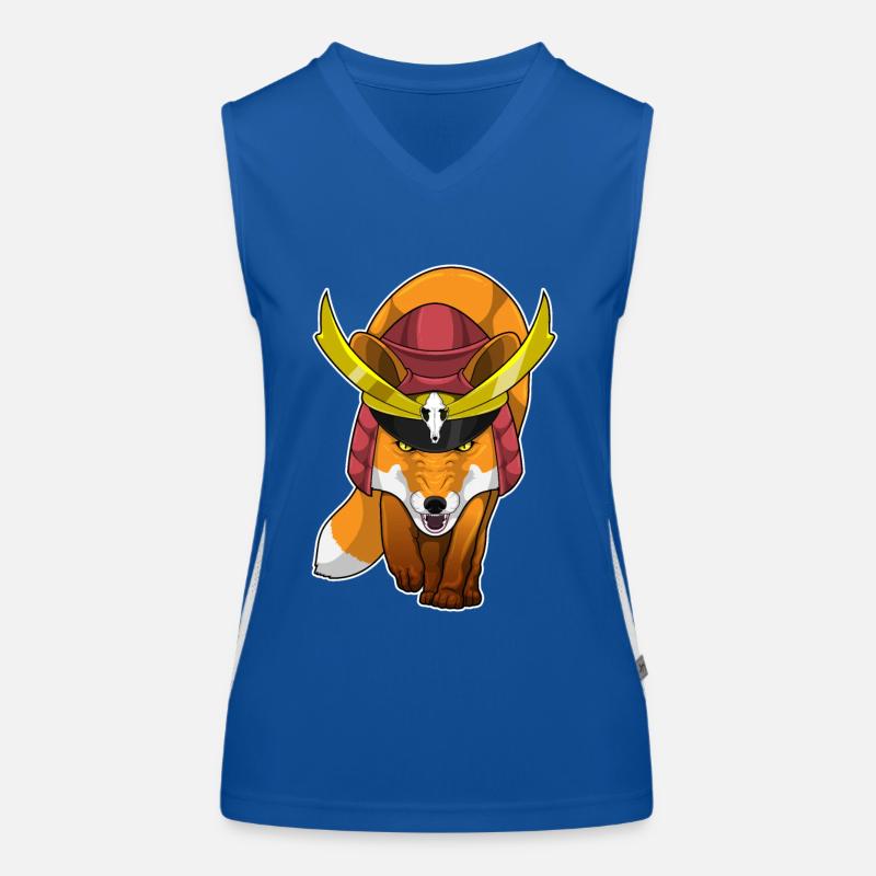 Fuchs Samurai Kampfkunst Funktionelles Kontrast-Tank Top für Frauen