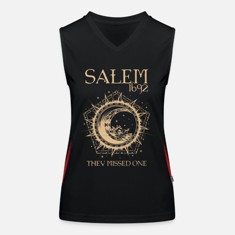 Salem 1692 Ils ont manqué un procès de sorcières Witch Moon Débardeur respirant contrasté Femme
