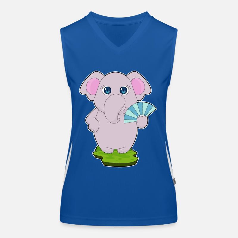 Éventail de main d’éléphant Débardeur respirant contrasté Femme