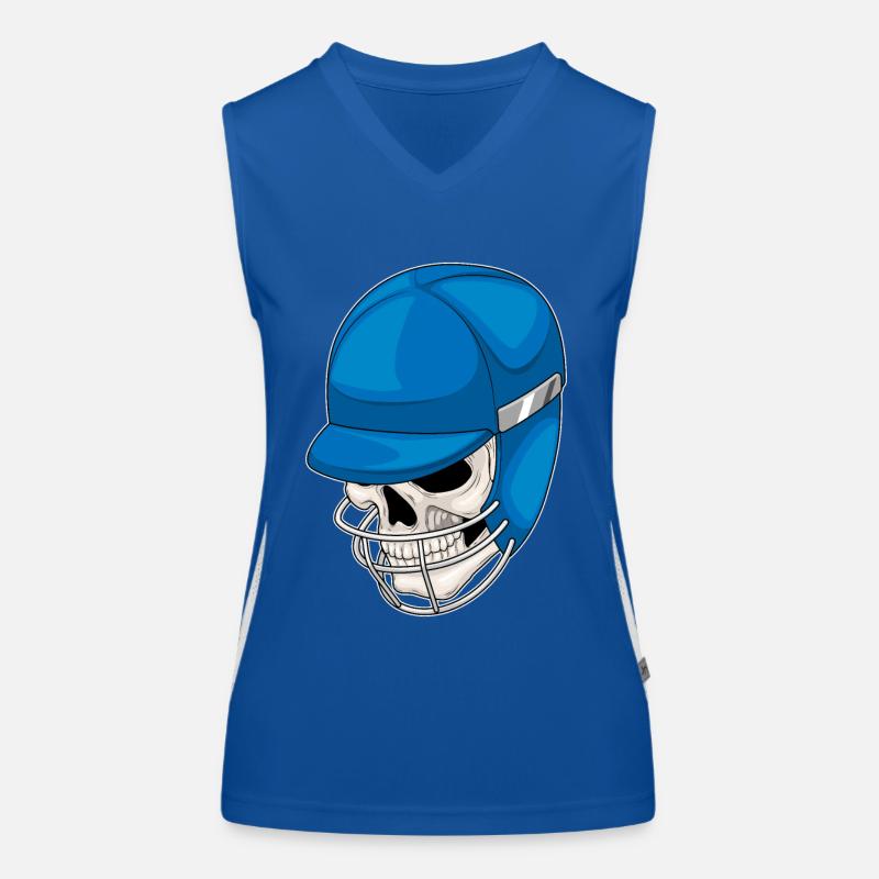 Casque de cricket Skull Débardeur respirant contrasté Femme