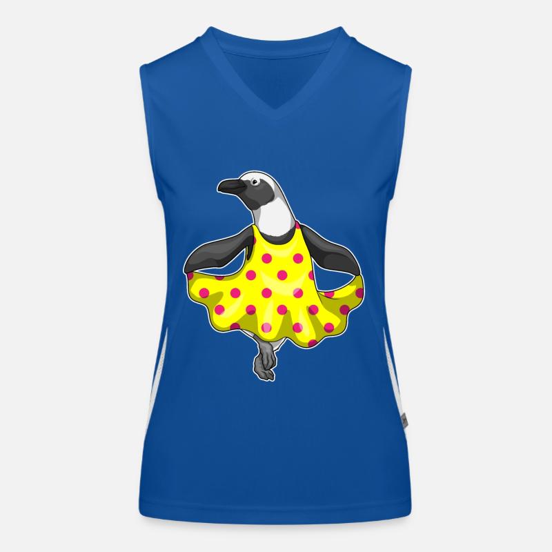 Robe Pingouin à Pois Débardeur respirant contrasté Femme