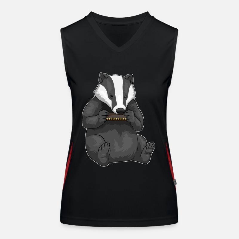Badger Musician Harmonica Music Women's Functional Contrast Tank Top