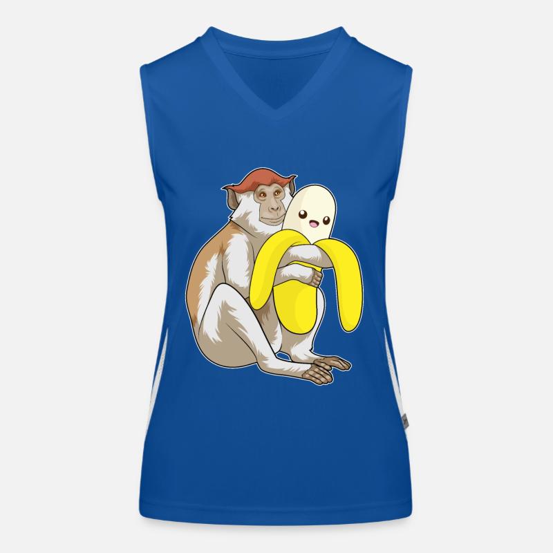 Monkey Cuddly Toy Women's Functional Contrast Tank Top