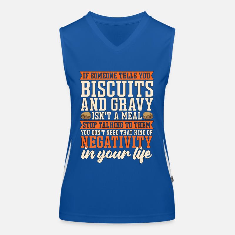 Biscuits And Gravy If Someone Tells Biscuits Lover Funktionelles Kontrast-Tank Top für Frauen