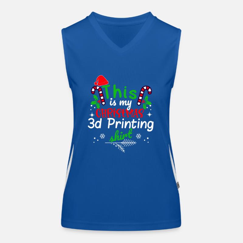 This is my Christmas 3D Printing Shirt Women's Functional Contrast Tank Top