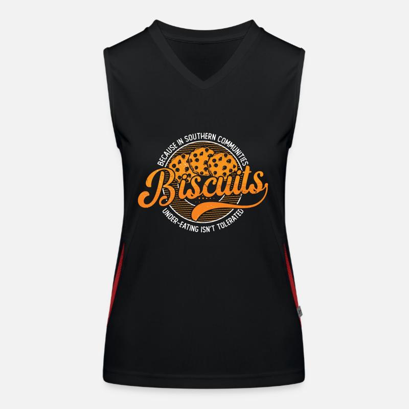 Biscuits And Gravy Because In Southern Gravy Lover Funktionelles Kontrast-Tank Top für Frauen