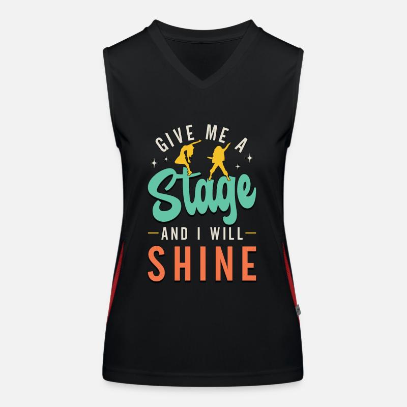 Dance Moves Give Me A Stage And I Will Breakdance Women's Functional Contrast Tank Top