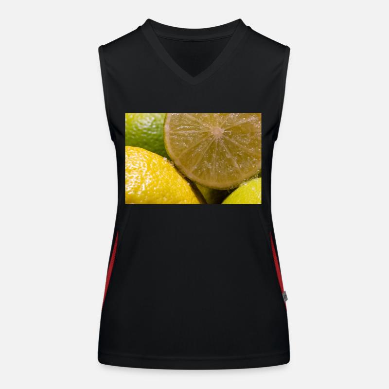 Limette Funktionelles Kontrast-Tank Top für Frauen