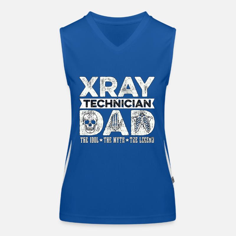 Xray Technician Dad The Idol Radiologist Xray Tech Women's Functional Contrast Tank Top