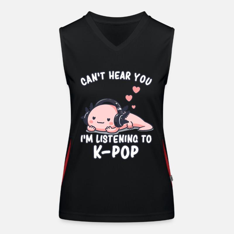 K-Pop KPop Musique Coréenne Axolotl Débardeur respirant contrasté Femme