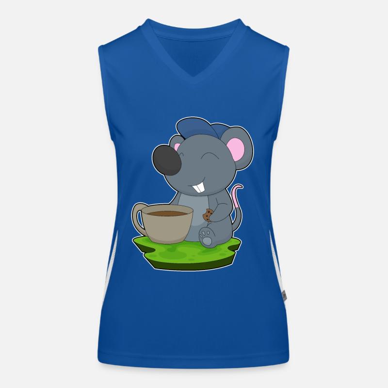 Tasse à café souris Débardeur respirant contrasté Femme