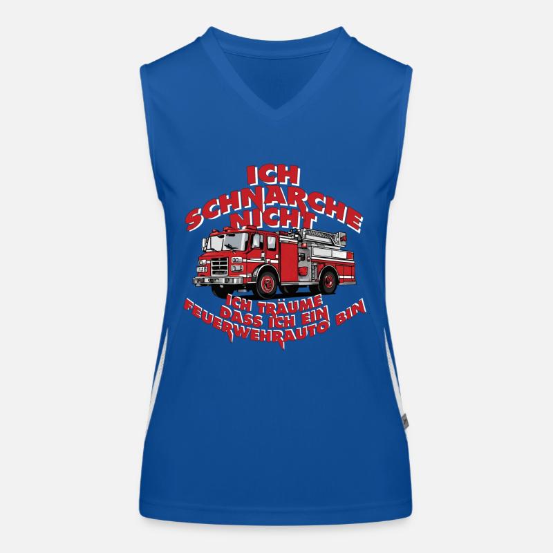 Ich schnarche nicht, ich träume dass ich ein... Funktionelles Kontrast-Tank Top für Frauen