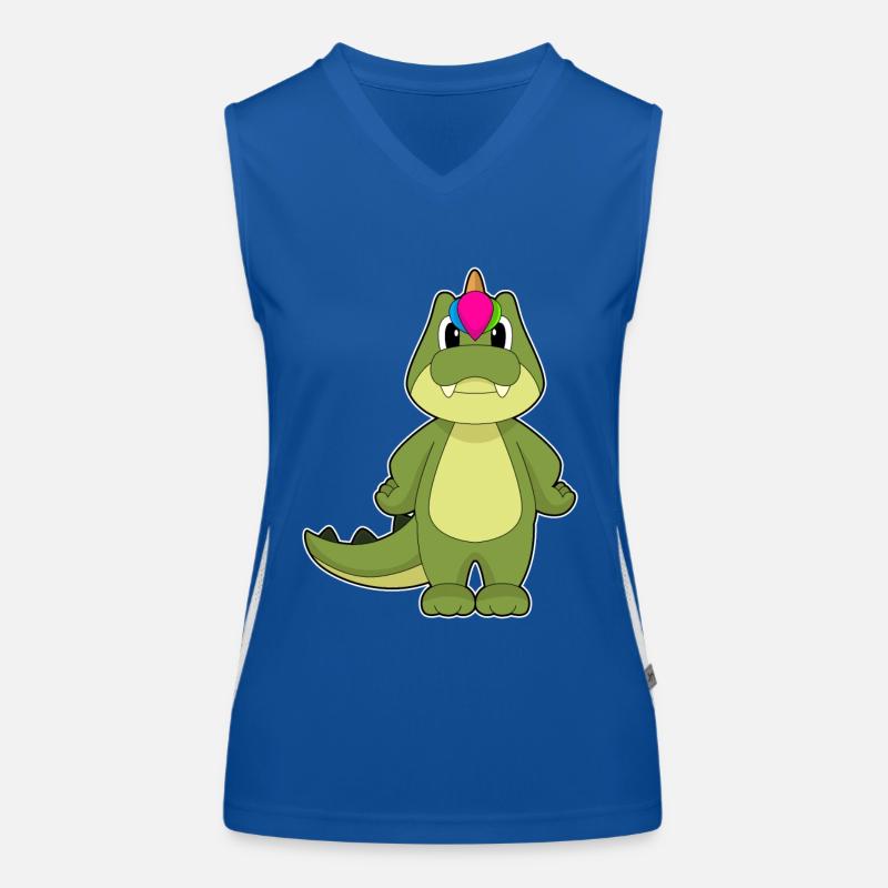 Licorne crocodile Débardeur respirant contrasté Femme