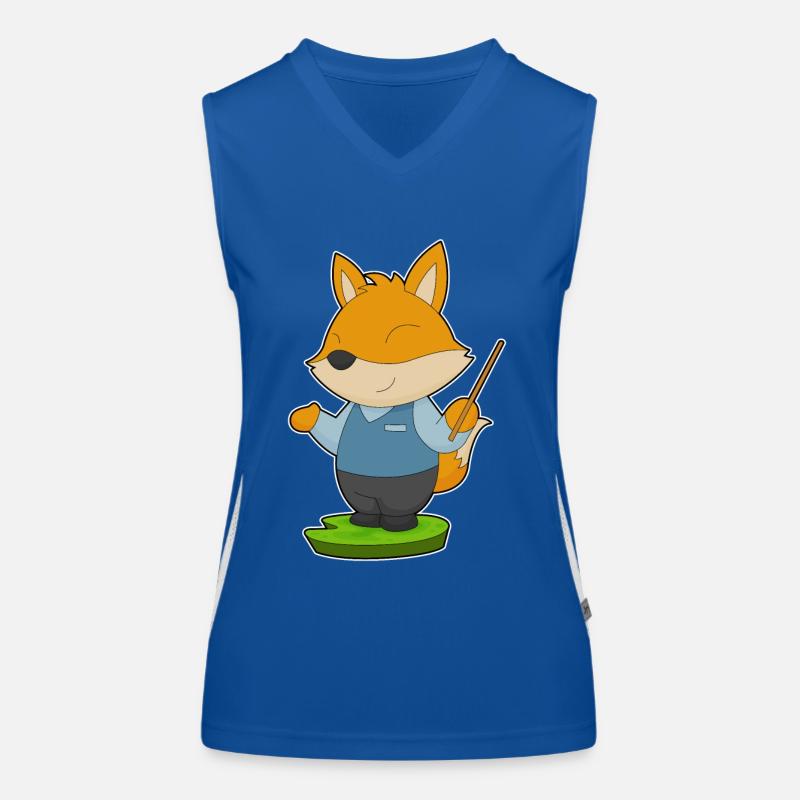 Fox Teacher Pointer Women's Functional Contrast Tank Top