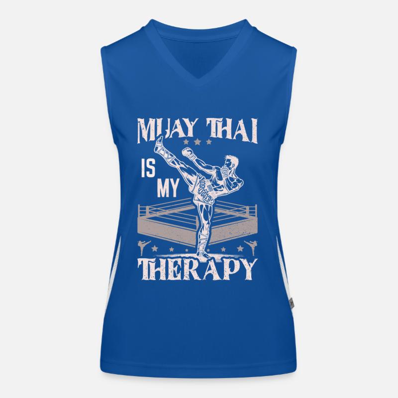 Boxe Muay Thaï, Boxeur Thaïlandais, Boxe Thaïlandaise Débardeur respirant contrasté Femme