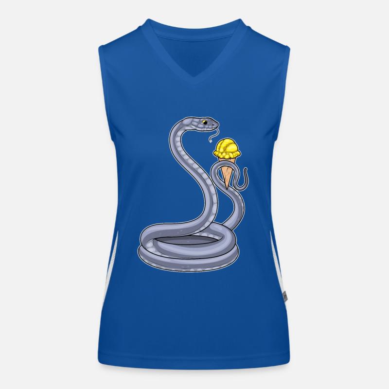 Crème glacée gaufrée serpent Débardeur respirant contrasté Femme