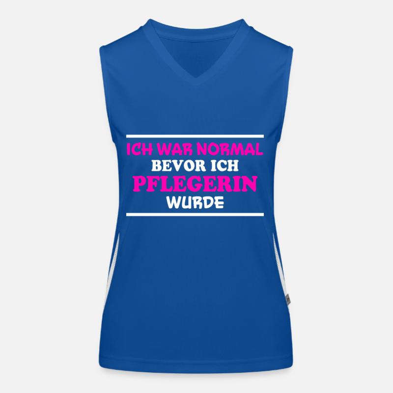 Pflegerin Spruch Pflegekraft Pflegerin Geschenk Funktionelles Kontrast-Tank Top für Frauen