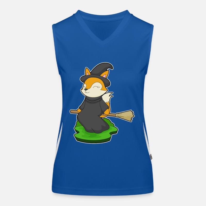 Fuchs Halloween Hexe Funktionelles Kontrast-Tank Top für Frauen
