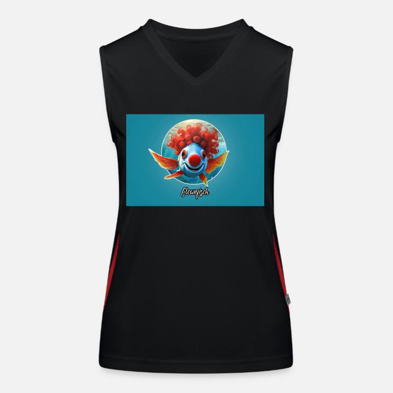 Pun ambiguous german expression - Clownfisch Funktionelles Kontrast-Tank Top für Frauen