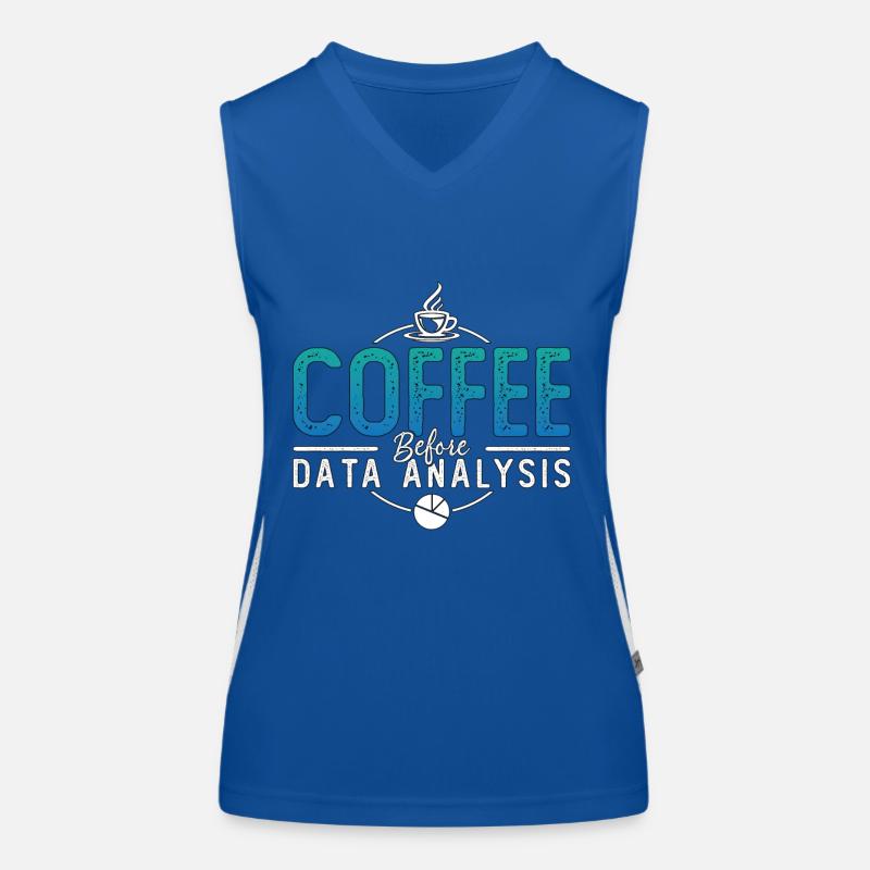 Data Analyst Coffee Data Scientist Coffee Lover Funktionelles Kontrast-Tank Top für Frauen