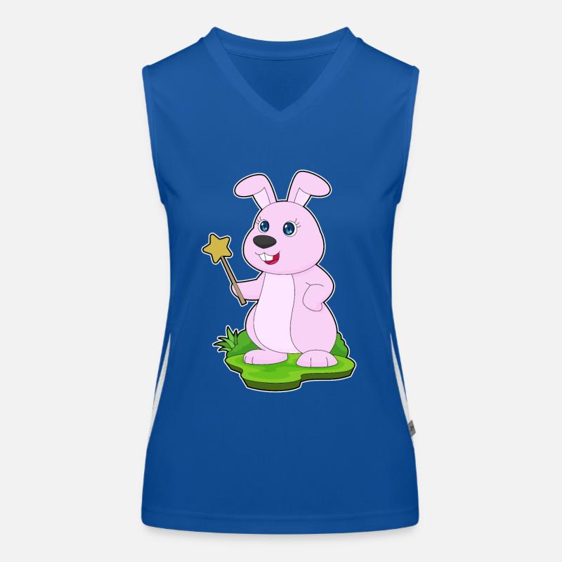 Bunny Wizard Wand Women's Functional Contrast Tank Top