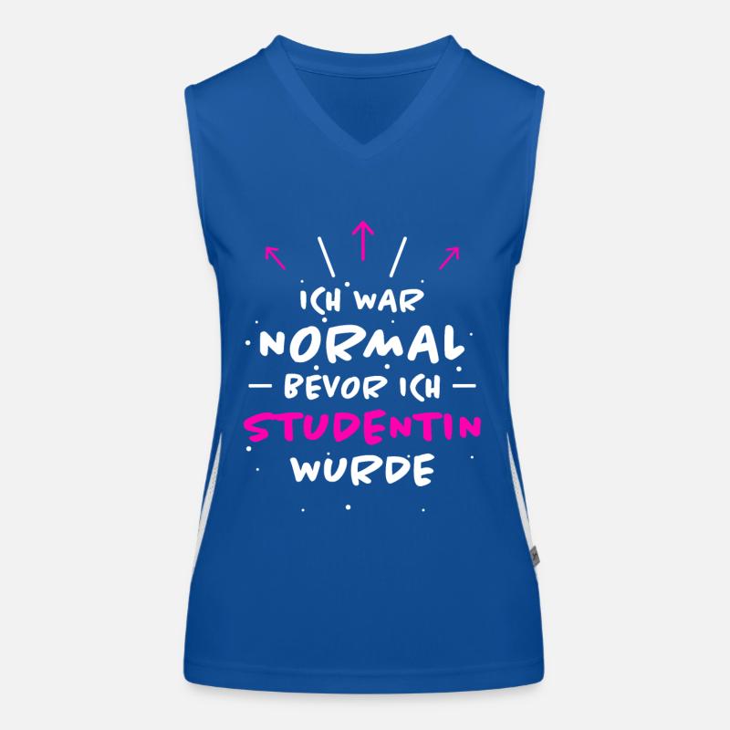 Studentin Spruch Universität Studentin Geschenk Funktionelles Kontrast-Tank Top für Frauen