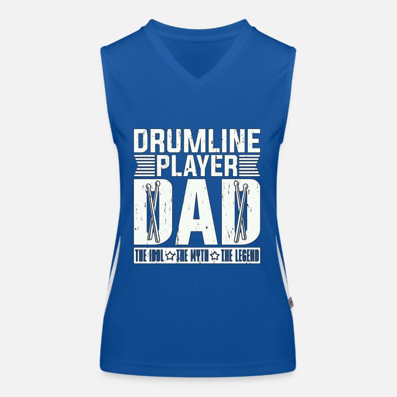 Drumline Player Dad The Idol The Myth The Drummer Funktionelles Kontrast-Tank Top für Frauen