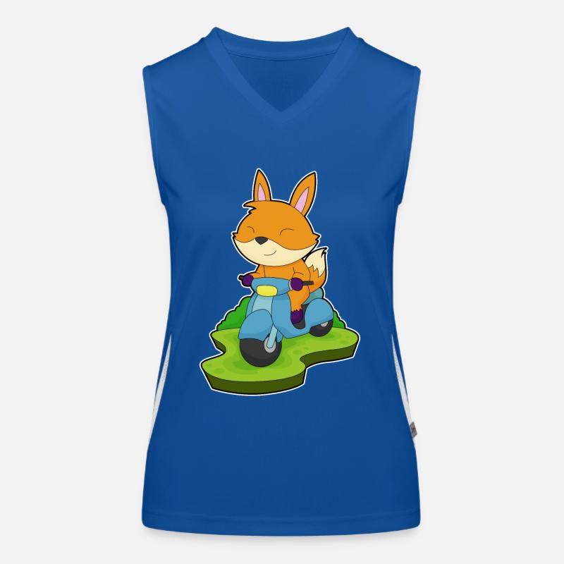 Fuchs Motorrad Funktionelles Kontrast-Tank Top für Frauen