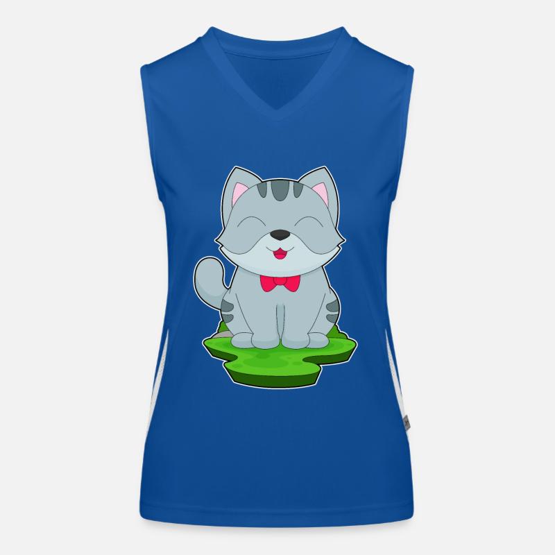 Cat Bow Women's Functional Contrast Tank Top