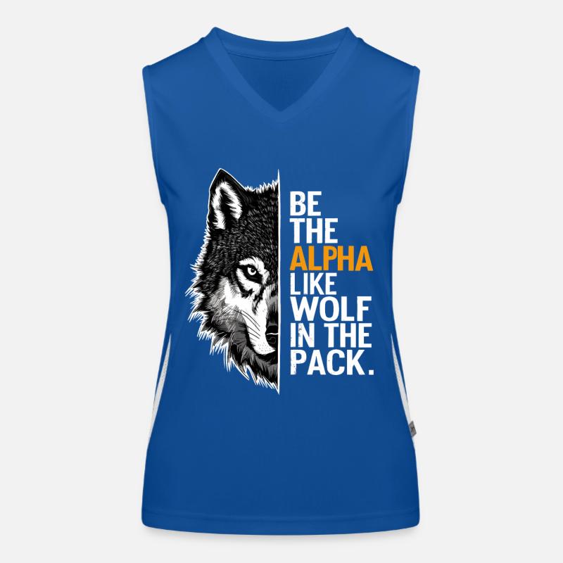 Wolf Wolves Funny Sayings Wolf Pack Animals Women's Functional Contrast Tank Top