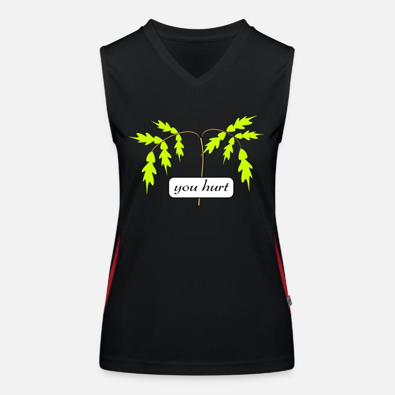 you hurt Women's Functional Contrast Tank Top