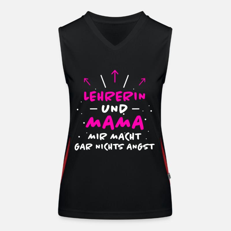 Lehrerin Spruch Lehrer Lustiges Lehrerin Geschenk Funktionelles Kontrast-Tank Top für Frauen
