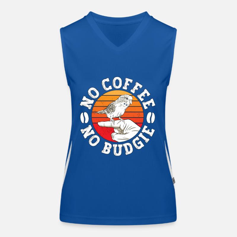 Budgie Lover No Coffee No Parakeet Coffee Lover Funktionelles Kontrast-Tank Top für Frauen
