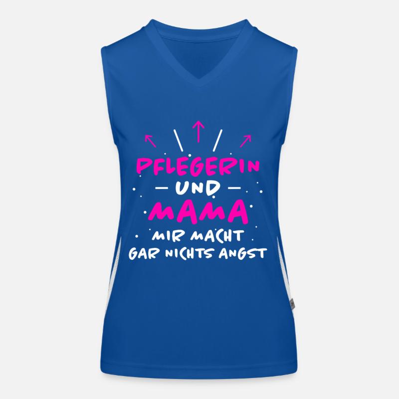 Pflegerin Spruch Pflegekraft Pflegerin Geschenk Funktionelles Kontrast-Tank Top für Frauen