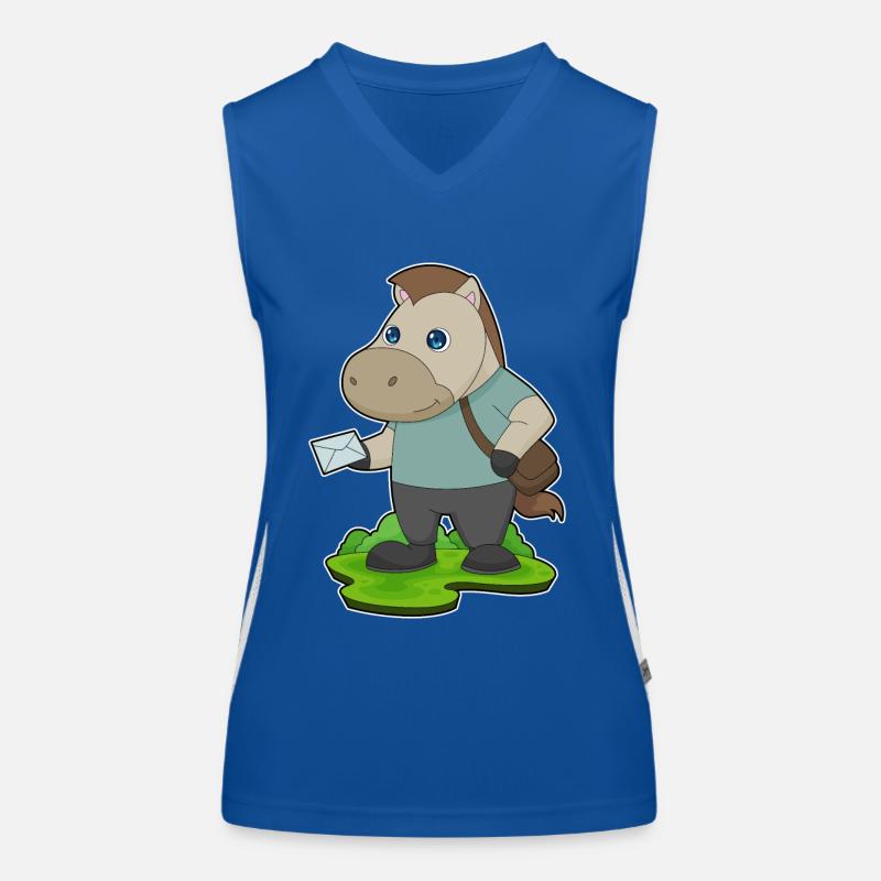 Pferd Brief Funktionelles Kontrast-Tank Top für Frauen