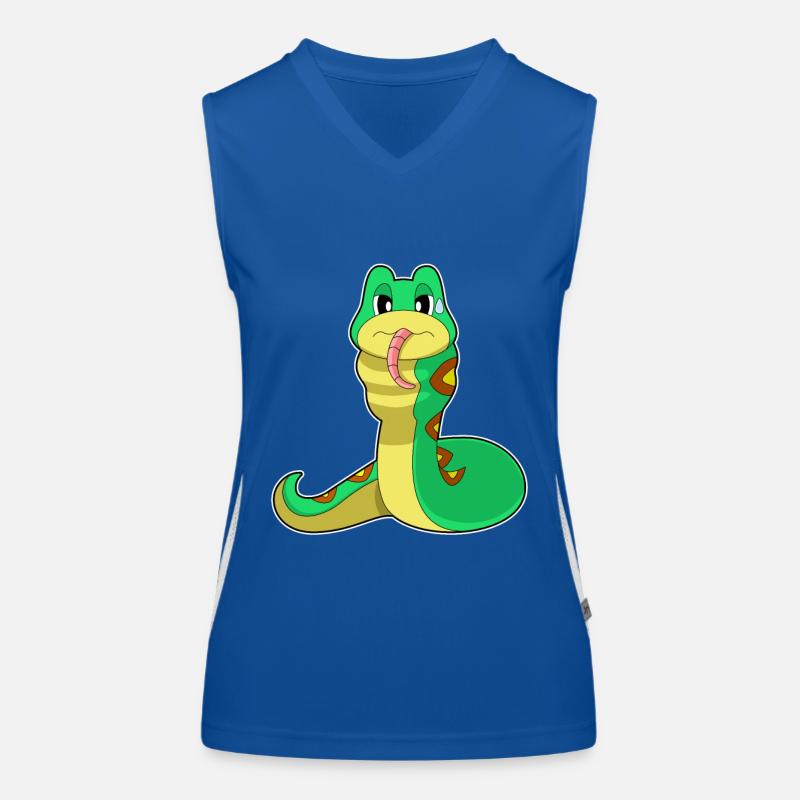 Schlange Essen Funktionelles Kontrast-Tank Top für Frauen